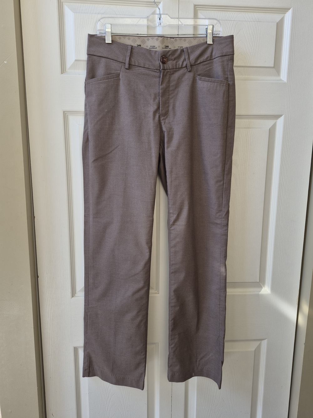 Lee Women’s Straight-Leg Dress Pants in Taupe